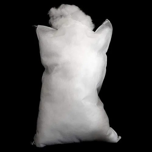 Vista 3 de Hometex Canada Relleno de almohada (no fabricado en China) Bolsa de 1 libra 100% relleno de fibra de poliéster de alta calidad