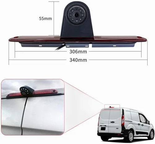 Vista 3 de Cámara de reserva de luz de freno de coche para Mercedes-Benz Sprinter/VW Crafter Vans LED luz aparcamiento