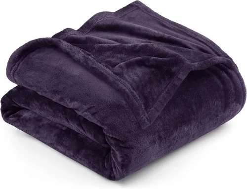 Vista 91 de Utopia Bedding - Manta de vellón de lujo, mullida, antiestática; manta de suave microfibra de 8.8 oz/yd² (300 g/m²) para sofá y cama; tamaño Gris