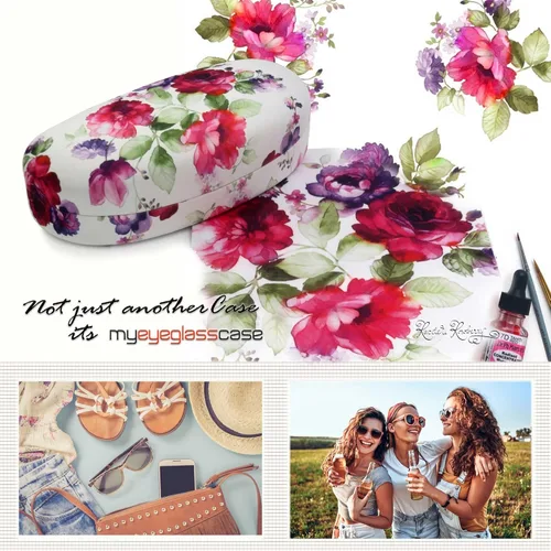 Vista 4 de MyEyeglassCase Fundas rígidas para gafas de sol fundas grandes para gafas marcos medianos a grandes