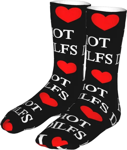 Vista 3 de Calcetines deportivos para hombre y mujer, con diseño de corazón, 15.7in