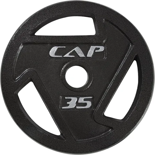 WF Athletic Supply - Disco de hierro fundido, placa de agarre olímpico de 2 pulgadas para entrenamiento de fuerza, tonalidad muscular, pérdida de