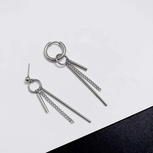 Vista 5 de Mshion Stud Stainless Steel Earrings for Womens Mens Holiday Gifts