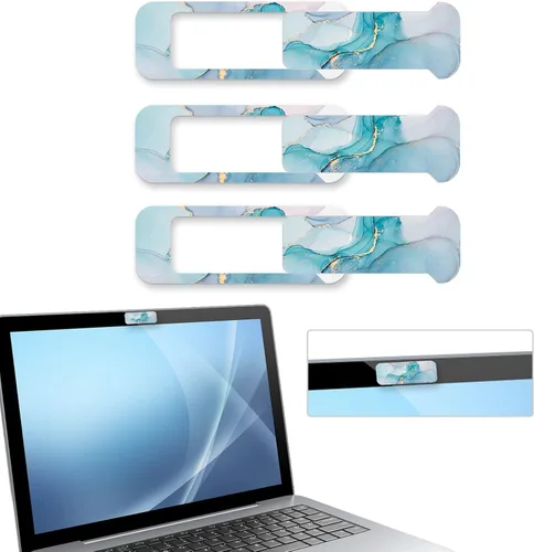 Vista 15 de Cubierta para cámara web, 3 piezas, cubierta para cámara de portátil, capacidad de protección de privacidad es el doble de grande que