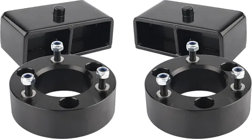 Vista 8 de PROEZE Kit de elevación de nivelación delantero de 3" + trasero de 2" para Titan 2004-2023, espaciadores de puntal delantero de 3" y kit de bloque