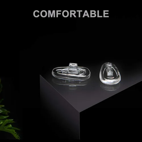 Vista 3 de 6 pares de almohadillas de nariz de 0.55 pulgadas (0.551 in) de silicona suave para lentes