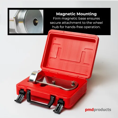 Vista 6 de PMD Products Galga magnética de alineación de Camber, Caster y KPI - Herramienta de alineación de ruedas de precisión para ajuste de dirección