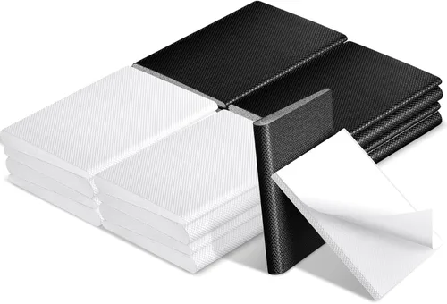 Zonon 16 piezas para sellado de esquina de puerta, burlete exterior, tapones adhesivos para esquinas para burletes y protección contra corrientes de