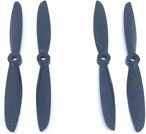 Vista 12 de 2 pares de hélice KingVal de repuesto de fibra de carbono 1255 CW/CCW compatible con RC Drone Quadcopter