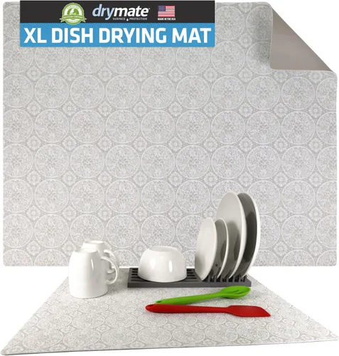 Vista 11 de Drymate Tapete para cafetera, (accesorio de barra de estación de café) protege las encimeras de cocina de derrames, manchas y arañazos, absorbente
