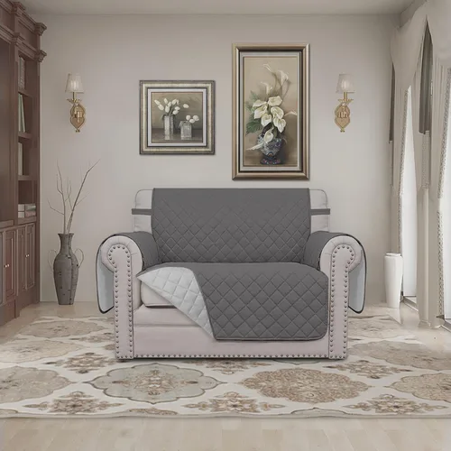 Vista 744 de Easy-Going - Funda reversible para sofá reclinable, resistente al agua, protector de muebles con correas elásticas, para mascotas y niños