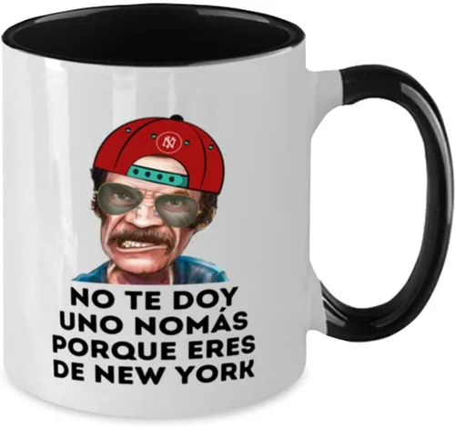 Vista 2 de Regalo para sobrino taza de café 2 colores negro y blanco no te doy una nomas