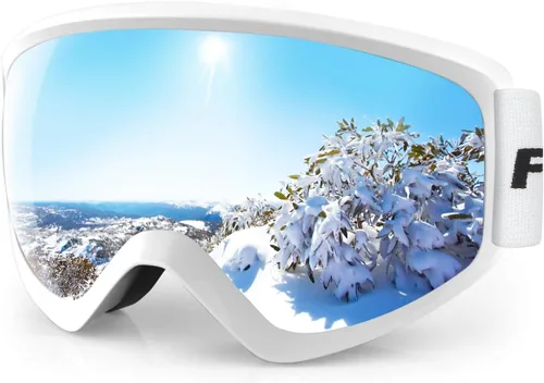 findway - Gafas de esquí y snowboard para niños, niñas, jóvenes, diseño para usar sobre lentes