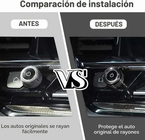 Vista 7 de Jimen Cubierta para perilla Silverado 2022+, 5 piezas de botón de volumen de audio de consola central, control de clima CA, perilla de faro, ajuste
