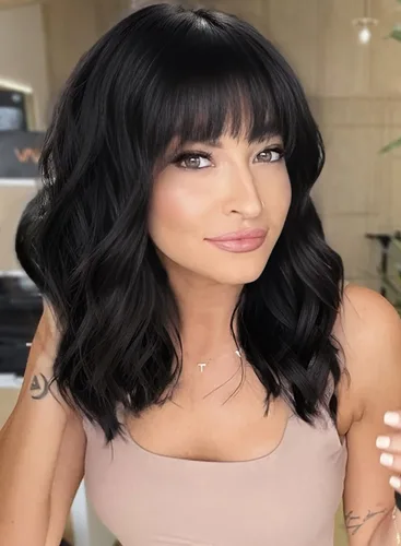 Vista 17 de AISI HAIR Peluca rizada estilo Bob con flequillo, pelucas cortas onduladas de color rubio arena para mujer, estilo Bob, pelucas sintéticas