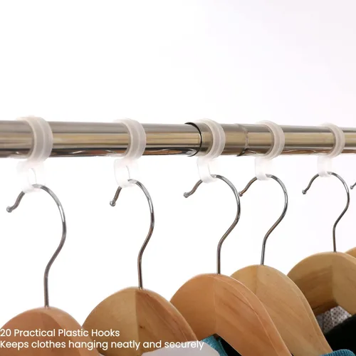 Vista 9 de Tendedero plegable y portátil, para secar, de acero inoxidable, de gran capacidad, ajustable, para ropa