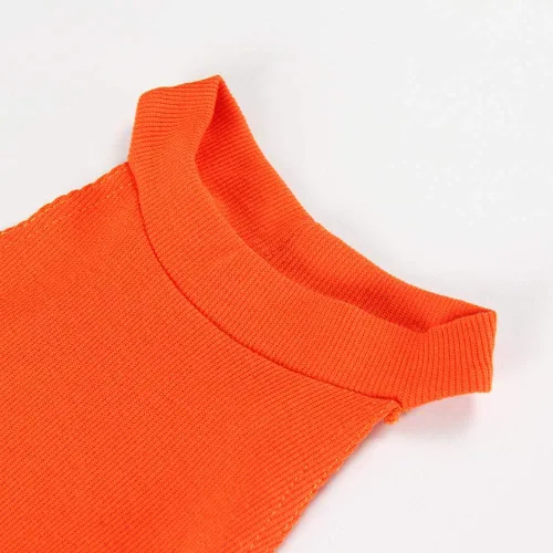 Vista 5 de GEMBERA Leotardo de corte alto sin mangas de cuello alto neón para mujer