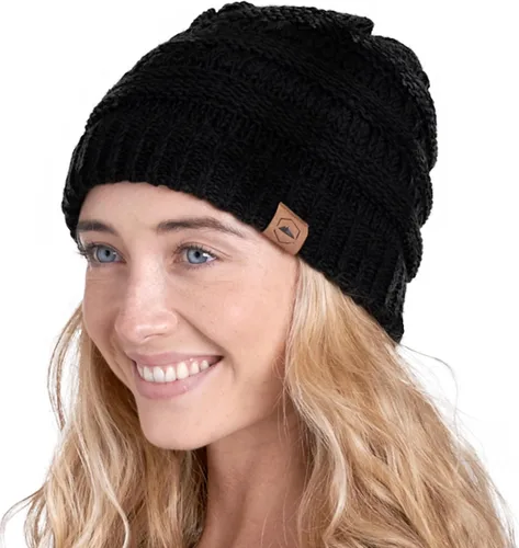 Vista 20 de Tough Headwear Gorro Beanie - Tejido Cable Knit Cálido - Sombreros de Invierno - Ajuste Holgado - Gorros para Mujeres - Esenciales de Invierno Sin
