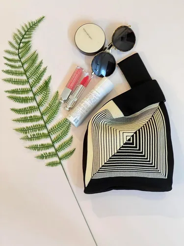 Vista 5 de Bolso de muñeca para mujer, bolso de mano, manga con nudo, portátil, bolsa de regalo