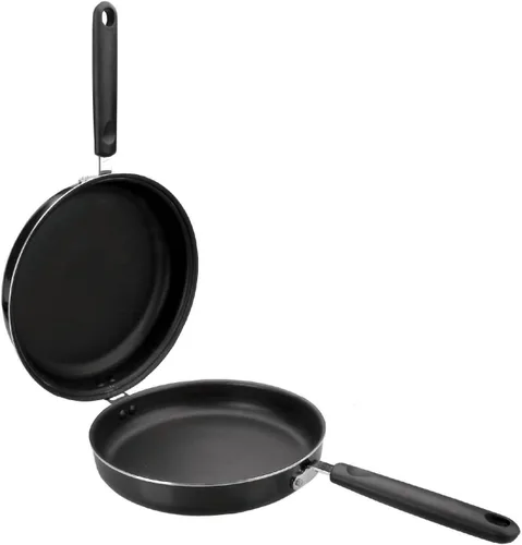 IBILI - Sartén antiadherente de doble cara para tortilla de 5.5 pulgadas | Fabricada en España | Sartén para frittata con fácil volteo, aluminio