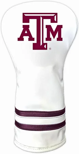 Vista 29 de Team Golf NCAA Blanco Vintage Cubierta para Cabeza de Conductor de Golf, Diseño Ajustado, Diseño Retro