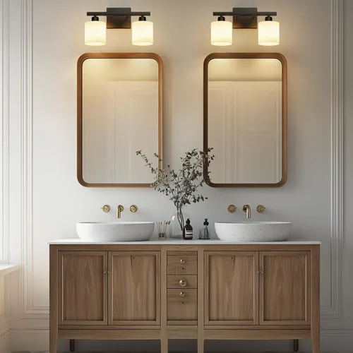 Vista 8 de PARTPHONER Accesorios de iluminación de baño, accesorios de iluminación de baño sobre espejo, luces de tocador clásicas de interior, luz de tocador