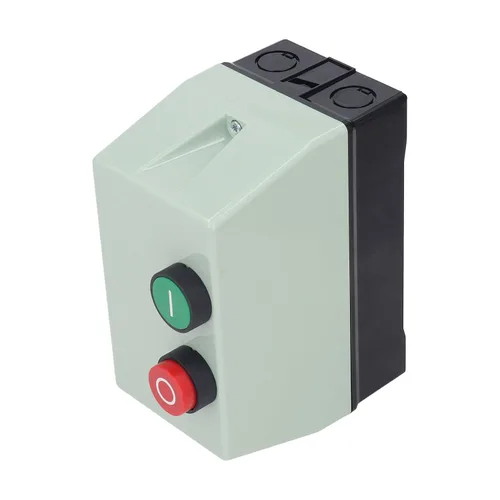 Arrancador de motor magnético, interruptor industrial de 380 V trifásico con protección de sobrecarga de 9A a 13 A manual o reinicio automático IP55