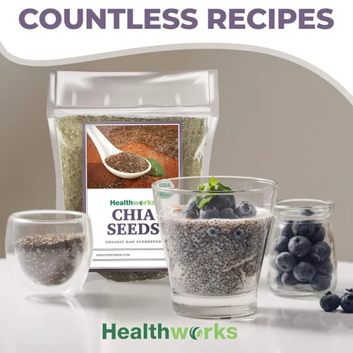Vista 8 de Semillas de chía Healthworks de 3 libras y 6 libras