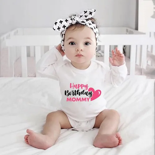 Vista 2 de I'm Not Spoiled My Grandma Just Loves Me Romper for Boy Long Sleeve Baby Girls Bodysuits