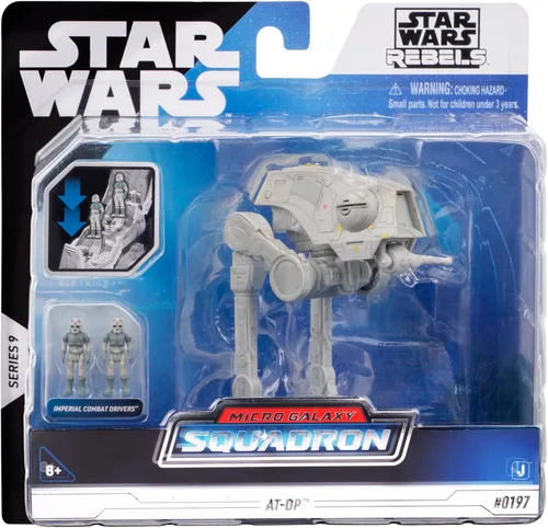 Vista 2 de Star Wars Micro Galaxy Squadron AT-DP (cápsula de defensa todo terreno) - Vehículo de 5 pulgadas con patas articuladas y dos accesorios de micro