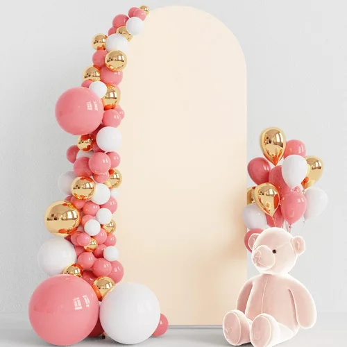 Vista 47 de Wokceer Cubierta de telón de fondo de arco de boda de 5 pies de elastano, ajustada, color blanco, cubierta de arco de boda con parte superior