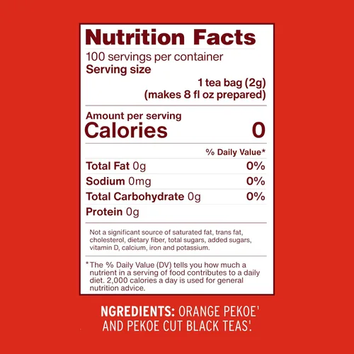 Vista 2 de Bolsitas de té helado sin endulzar Luzianne, tamaño familiar, caja de 100 unidades (paquete de 4)