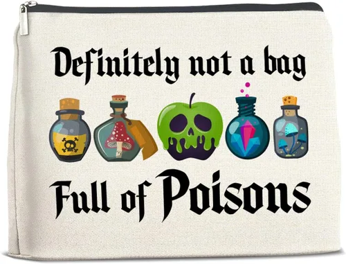 Vista 22 de Bolsa de maquillaje floral humor, regalos para mujer, A, Estampado juguetón