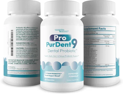 Vista 4 de Pro PurDent9 Probiótico Dental – Nuestros mejores probióticos dentales para dientes y encías – Probiótico bucal – Mejora la salud oral – Probióticos