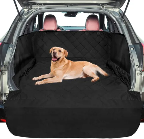 Vista 10 de F-color Forro de Carga SUV para Perros - Forro de Carga para Mascotas Impermeable, Cómoda Cubierta de Carga para Perros con Protector de Solapa