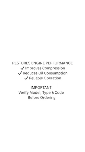 Vista 4 de Kit de revisión compatible con motor OHV de un solo cilindro Briggs & Stratton 19HP 20HP 21HP - Anillos de pistón y juego completo de juntas