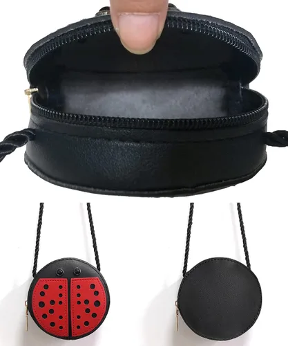 Vista 4 de Bolso bandolera para niña pequeña para Navidad, Bolsa de mariquita