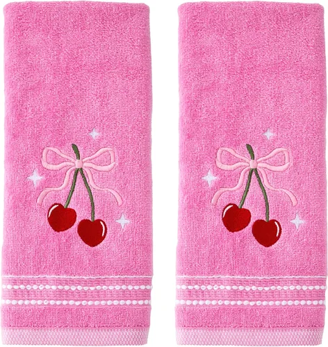 Vista 11 de SKL Home - Toalla de baño de 100% algodón prémium, diseño de lazos, jacquard, 500 GSM, reversible, suave y absorbente, decorativa, para cada día