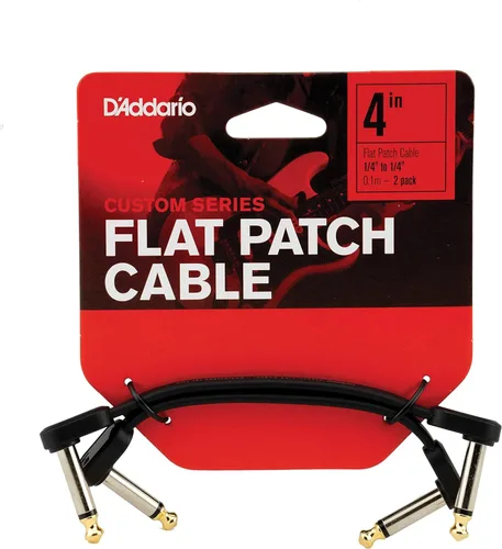 Vista 10 de Cable para guitarra D'Addario - Cable de parche de guitarra - Cable de instrumento - Accesorios para guitarra - Cable de ángulo recto de 1/4 pulgada