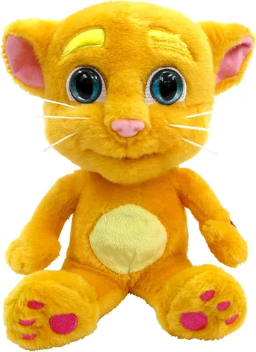 Vista 6 de Talking Friends Minis Talking Ginger - Juguete de peluche interactivo animado de 10 pulgadas con Talkback de 10 pulgadas de alto