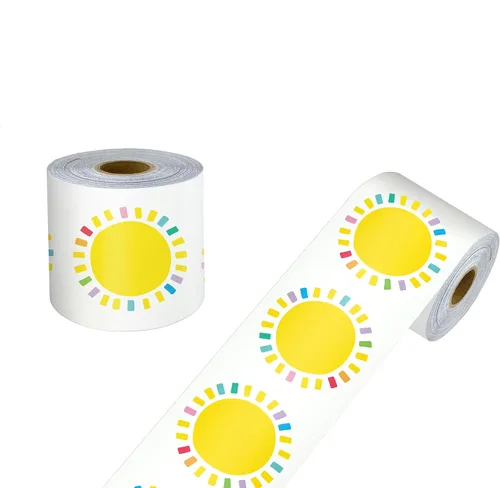 Vista 18 de Carson Dellosa Farmhouse 65 pies de bordes para tablón de anuncios de grano de madera blanca, 1 rollo de ribete rústico para pizarra enrollable