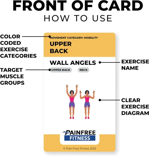 Vista 2 de Tarjetas didácticas de ejercicios, baraja de tarjetas de entrenamiento, tarjetas de ejercicios para entrenamientos en casa, mujeres y hombres