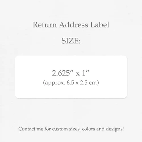 Vista 9 de Gold Foil Return Address Label, Custom Sticker, Family Name Initial, Monogram Mailing Stamp, Wedding Envelope Addressing - Rose Gold, Silver - set