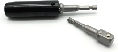 Vista 3 de TEMO Juego de brocas de adaptador de extensión de enchufe de alimentación de 1/2 pulgada de 10 piezas para destornillador de impacto