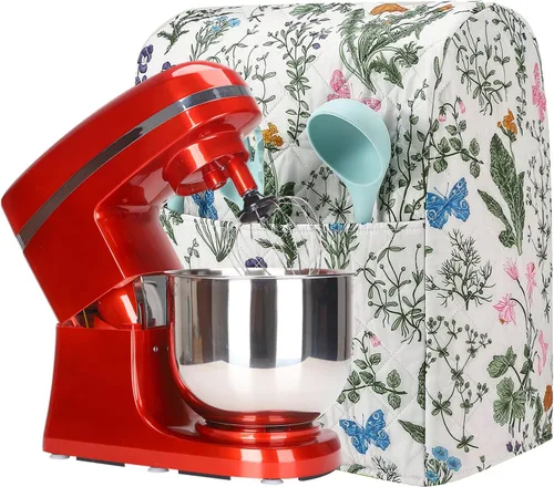 Vista 16 de Funda para batidora de pedestal, diseño hortensias, compatible con batidoras KitchenAid y Hamilton de 5 a 8 cuartos de galón, decoración