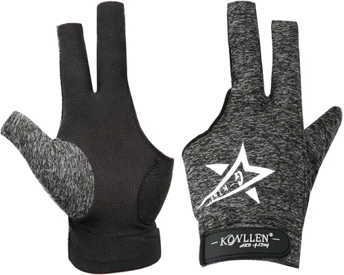Vista 22 de KONLLEN Billiards Gloves for Left Hand/Right Hand L/XL Pool Gloves Professional Non-Slip Adjustable Breathable Snooker Gloves Popular Sizes for Men