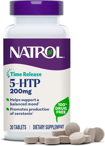 Vista 11 de Natrol Suplemento dietético 5-HTP de 200 mg para apoyar un estado de ánimo equilibrado, 60 tabletas de liberación prolongada, suministro para 60 días