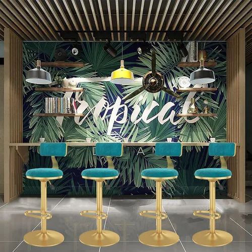 Vista 8 de Taburetes de bar, taburete de bar moderno, taburetes de mostrador de altura ajustable, taburete de bar giratorio de terciopelo, sillas de comedor