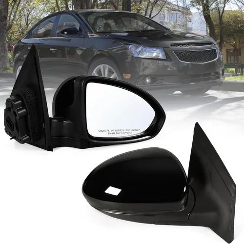 Vista 6 de Espejo lateral izquierdo del conductor compatible con Chevy Cruze Sedan/Hatchback 2011-2015 con cristal eléctrico sin calefacción, sin señal