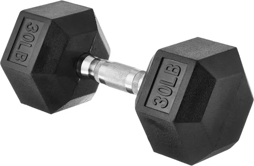 Vista 9 de Yaxa Basics Rubber Hex Dumbbell Hand